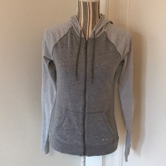 Under Armour Tops - Women’s Under Armour Gray Zip Up Hooded Jacket